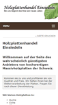 Mobile Screenshot of holzplattenhandel.ch