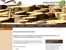 Tablet Screenshot of holzplattenhandel.ch